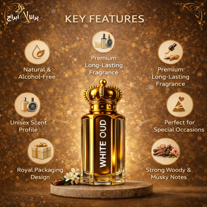 Pure White Oud Attar - 18ML