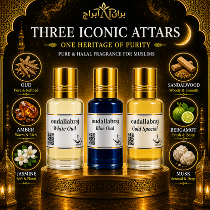 EID SPECIAL COMBO - BLUE OUD, WHITE OUD, GOLD (PACK OF 3)